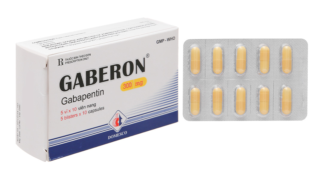Gaberon 300mg hỗ trợ trị động kinh cục bộ