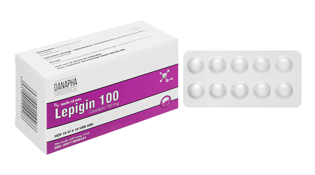 Lepigin 100 trị tâm thần phân liệt kháng trị, rối loạn tâm thần