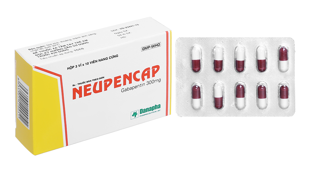 Neupencap 300mg trị động kinh, đau dây thần kinh