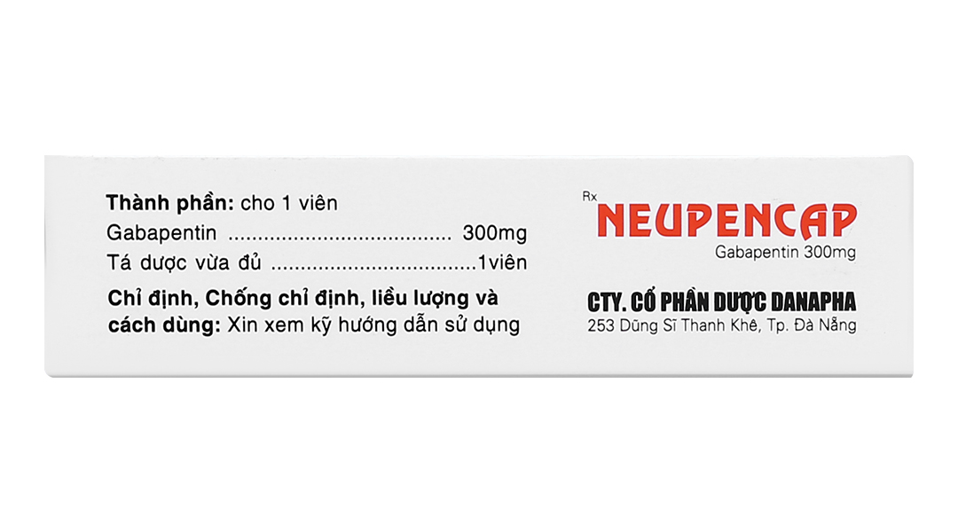 Neupencap 300mg trị động kinh, đau dây thần kinh