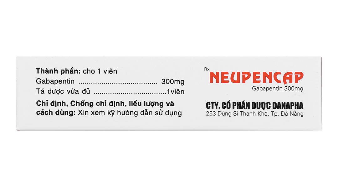 Neupencap 300mg trị động kinh, đau dây thần kinh