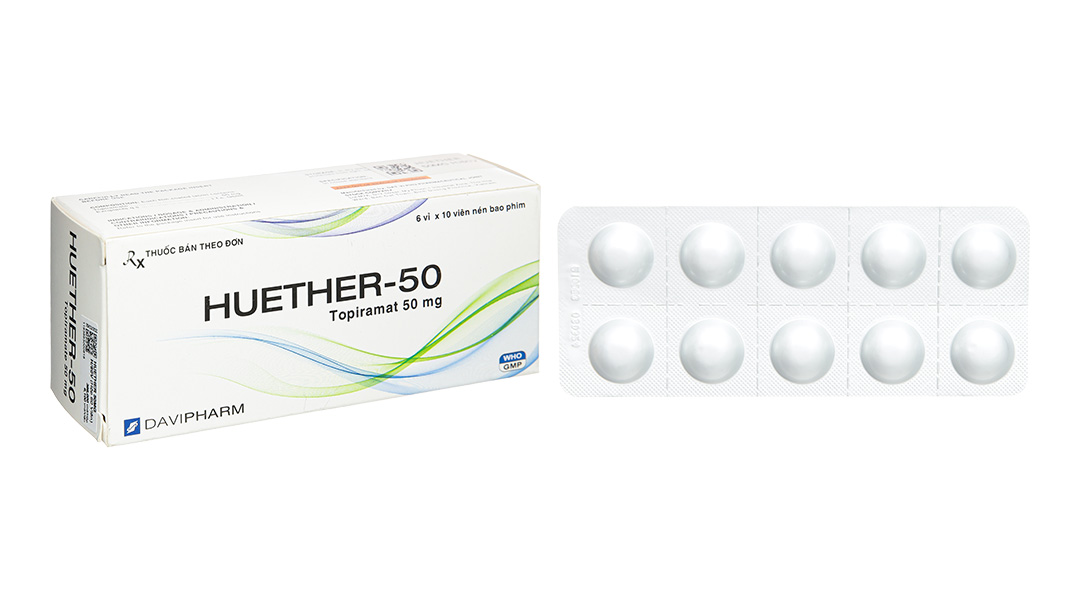 Huether-50 trị động kinh, dự phòng đau nửa đầu