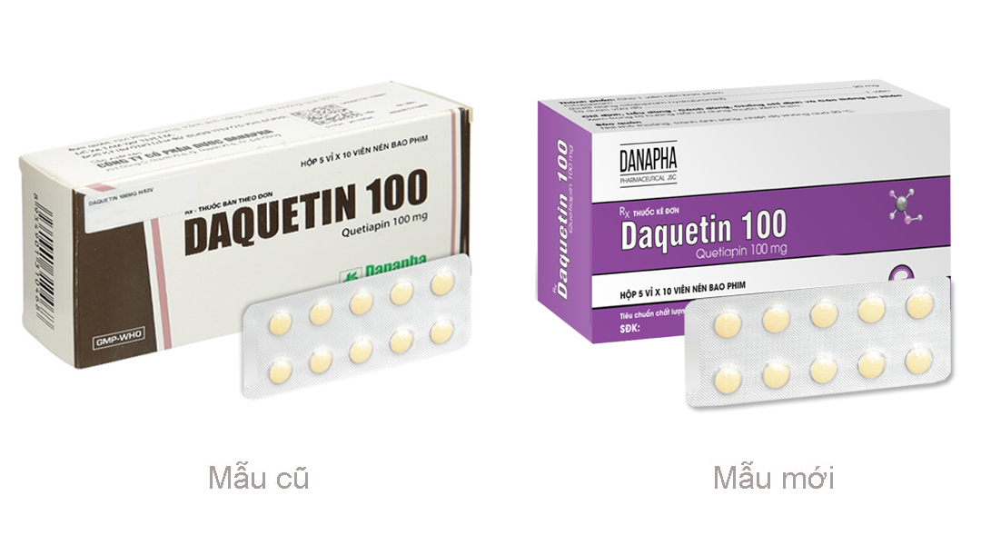 Daquetin 100 trị tâm thần phân liệt, rối loạn lưỡng cực