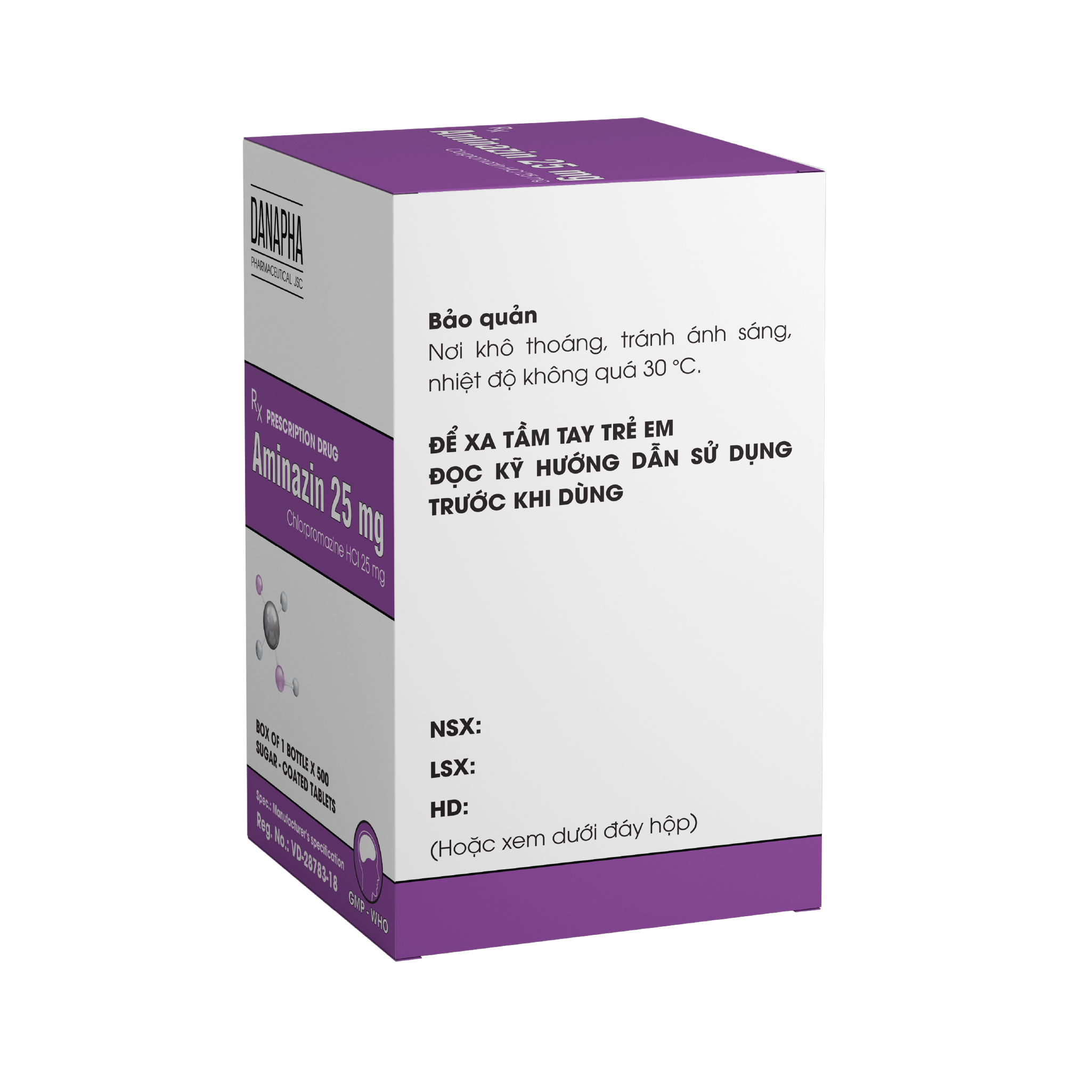 Aminazin 25mg điều trị rối loạn tâm thần