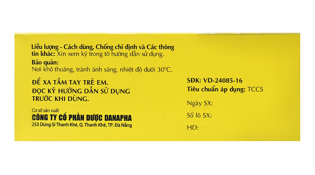 Haloperidol Danapha 1.5mg trị tâm thần phân liệt