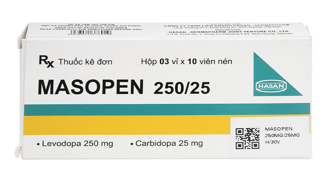 Masopen 250/25 trị Parkinson