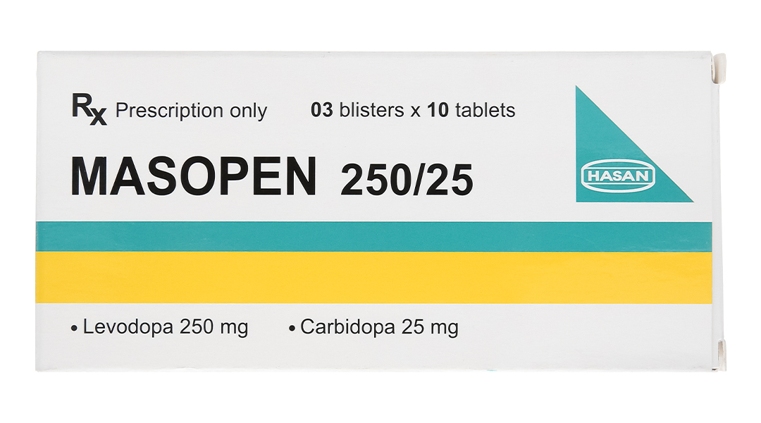 Masopen 250/25 trị Parkinson