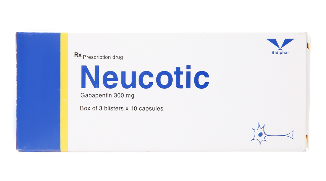 Neucotic 300mg hỗ trợ trị động kinh cục bộ, trị đau thần kinh