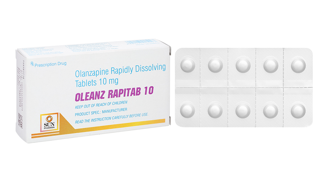 Oleanz Rapitab 10 trị tâm thần phân liệt