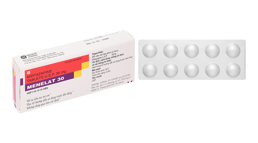 Menelat 30 trị rối loạn trầm cảm nặng