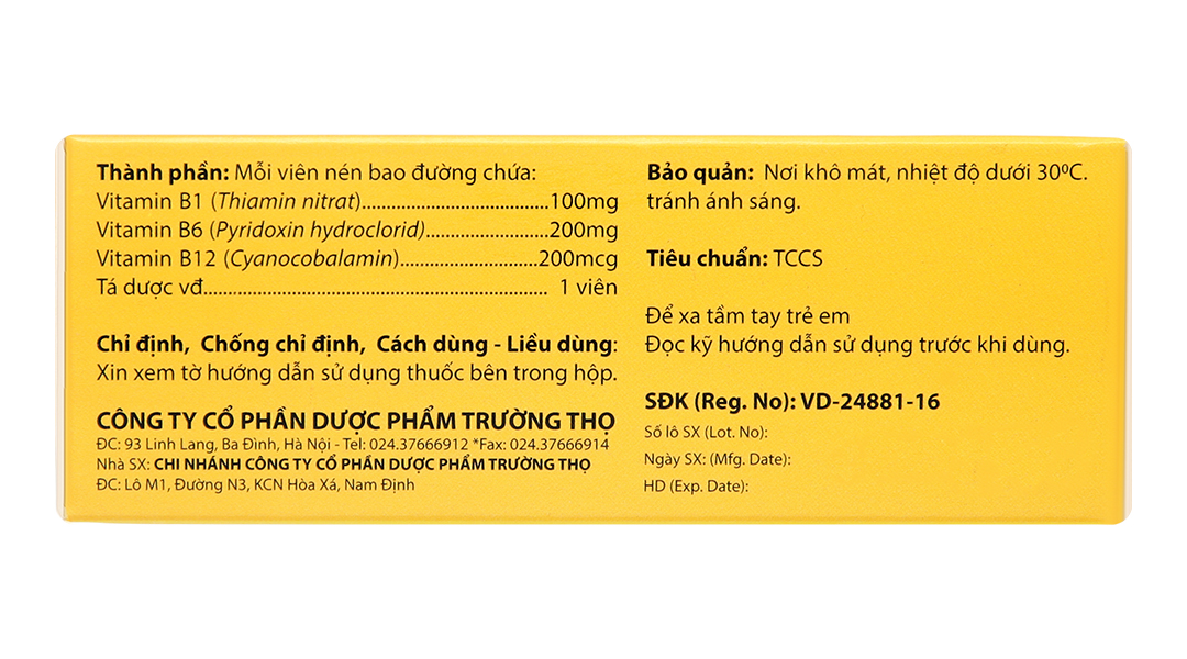 3. Công Dụng Của Thuốc Vitamin 3B