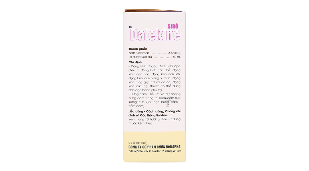 Sirô Dalekine điều trị động kinh các thể, điều trị & dự phòng hưng cảm