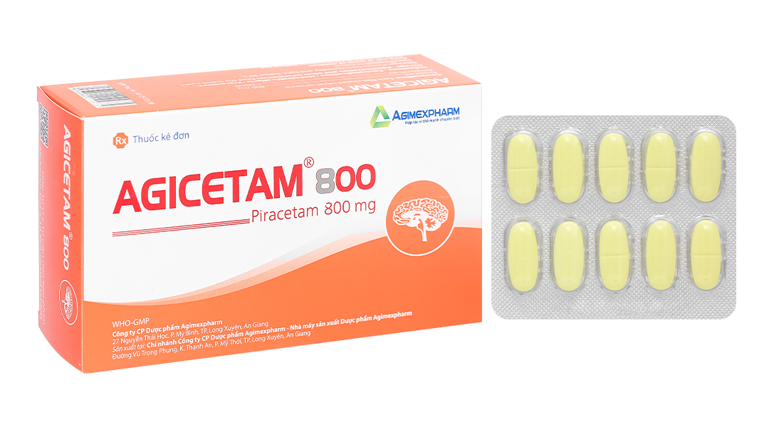 Agicetam 800 trị giật rung cơ