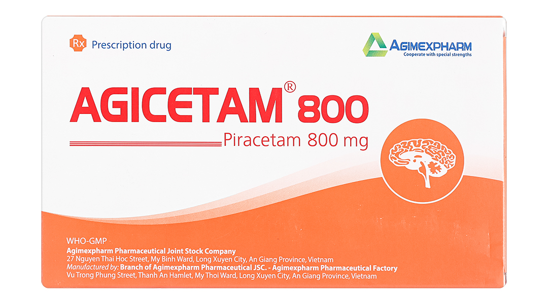 Agicetam 800 trị giật rung cơ