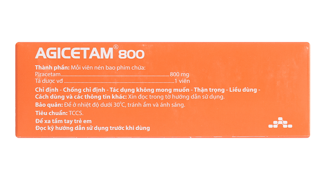 Agicetam 800 trị giật rung cơ