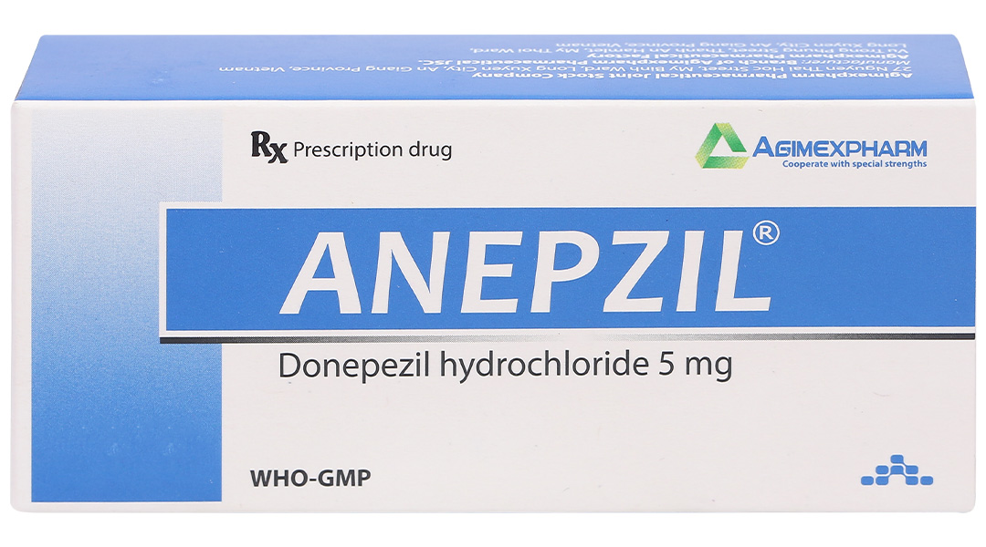Anepzil 5mg điều trị triệu chứng suy giảm trí nhớ
