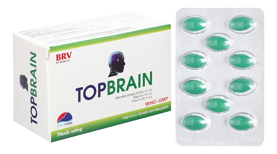 Topbrain giúp tăng tuần hoàn máu, cải thiện thiểu năng tuần hoàn não