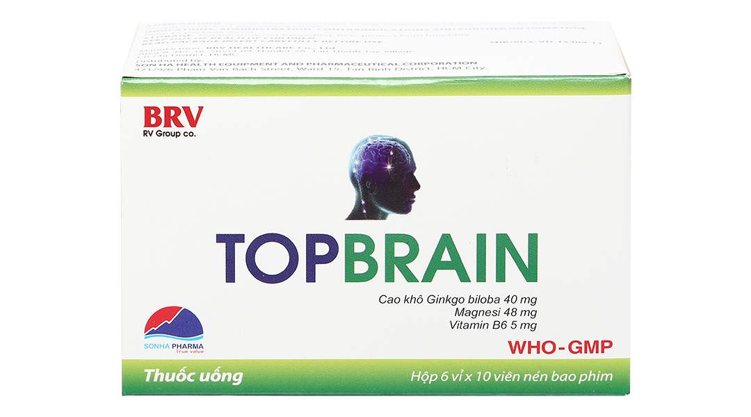 Topbrain giúp tăng tuần hoàn máu, cải thiện thiểu năng tuần hoàn não