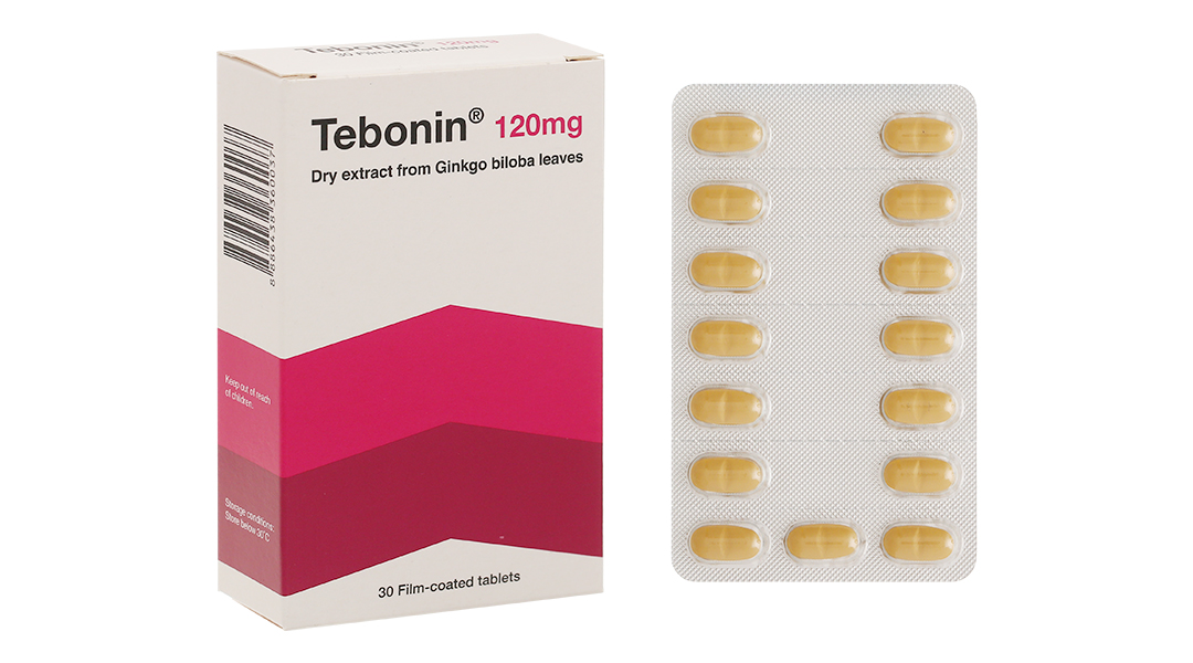 Tebonin 120mg tuần hoàn máu não, cải thiện trí nhớ