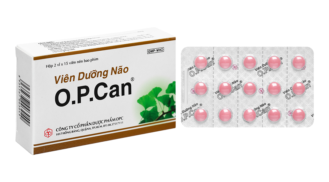 Viên Dưỡng Não O.P.Can tuần hoàn máu não, cải thiện trí nhớ