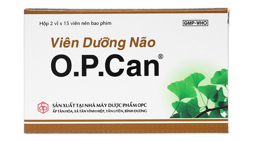 Viên Dưỡng Não O.P.Can tuần hoàn máu não, cải thiện trí nhớ