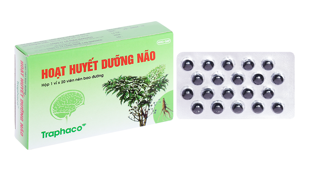 Viên bao đường Hoạt Huyết Dưỡng Não Traphaco giúp cải thiện trí nhớ