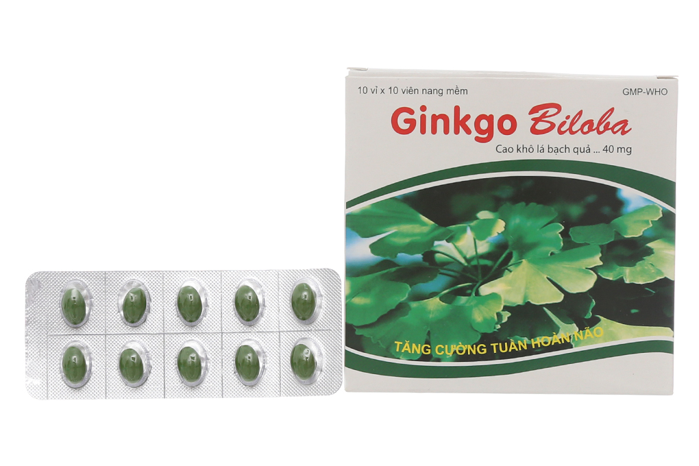 Ginkgo Biloba Medisun 40mg trị rối loạn mạch máu não