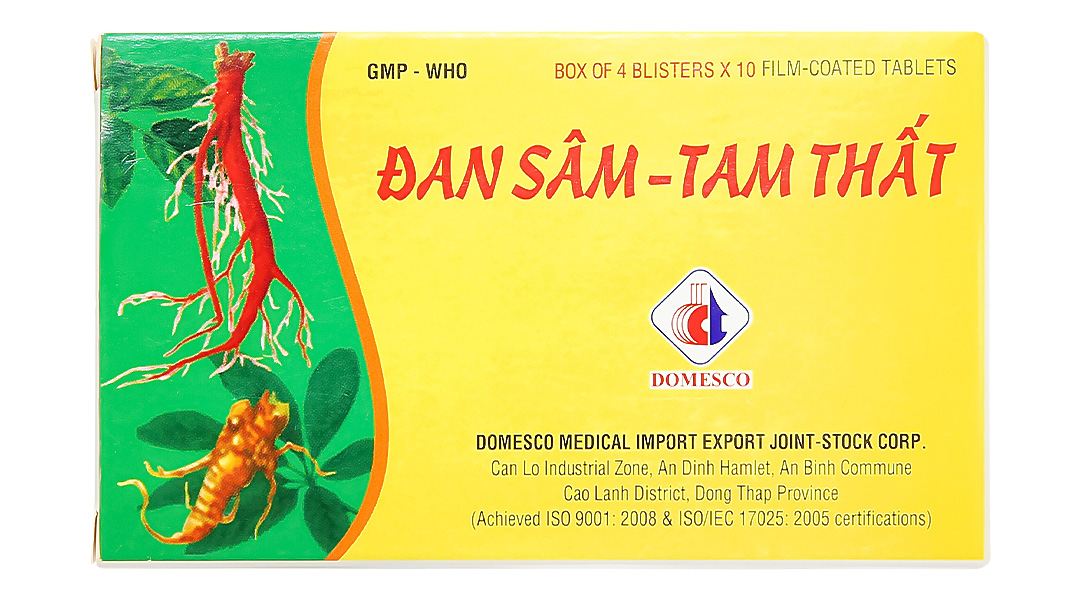 Đan Sâm - Tam Thất phòng và chứng trị đau thắt ngực