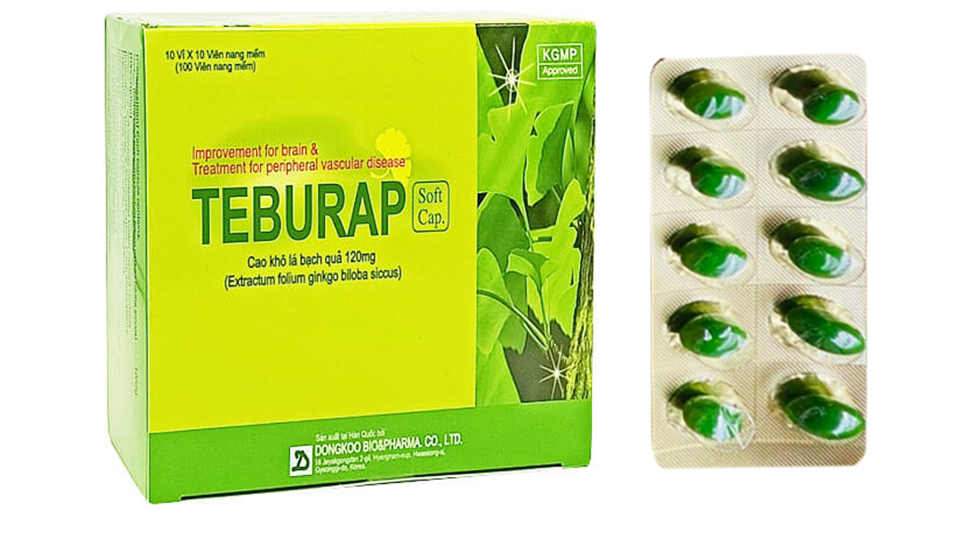 Teburap 120mg trị rối loạn tuần hoàn não và ngoại biên