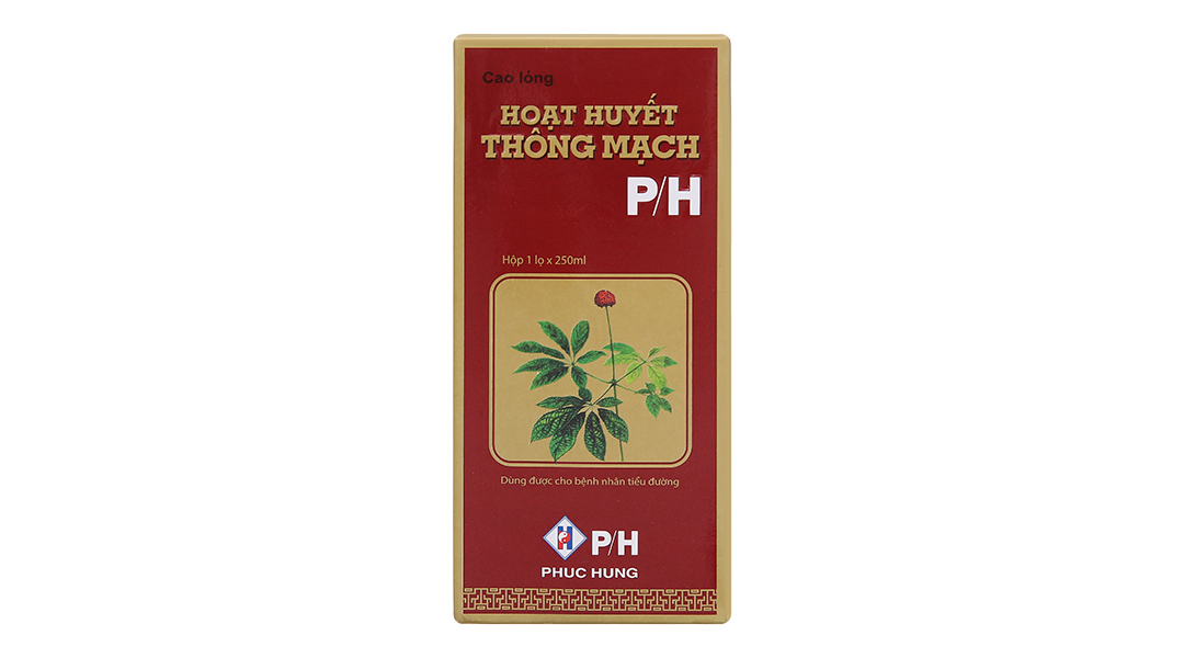 Cao lỏng Hoạt Huyết Thông Mạch P/H tăng tuần hoàn máu não