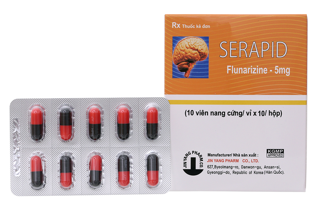 Serapid 5mg trị đau nửa đầu, chóng mặt tiền đình