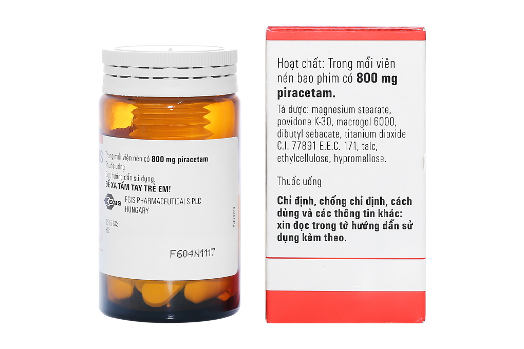 Piracetam EGIS 800mg trị hội chứng tâm thần thực thể
