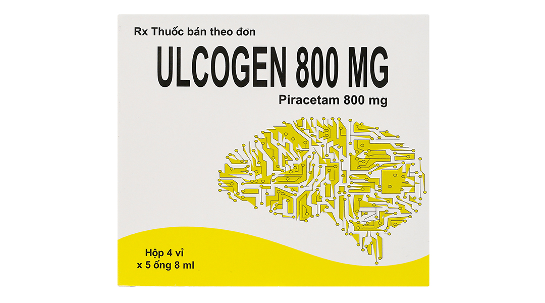 Dung dịch uống Ulcogen 800mg trị rung giật cơ nguồn gốc vỏ não