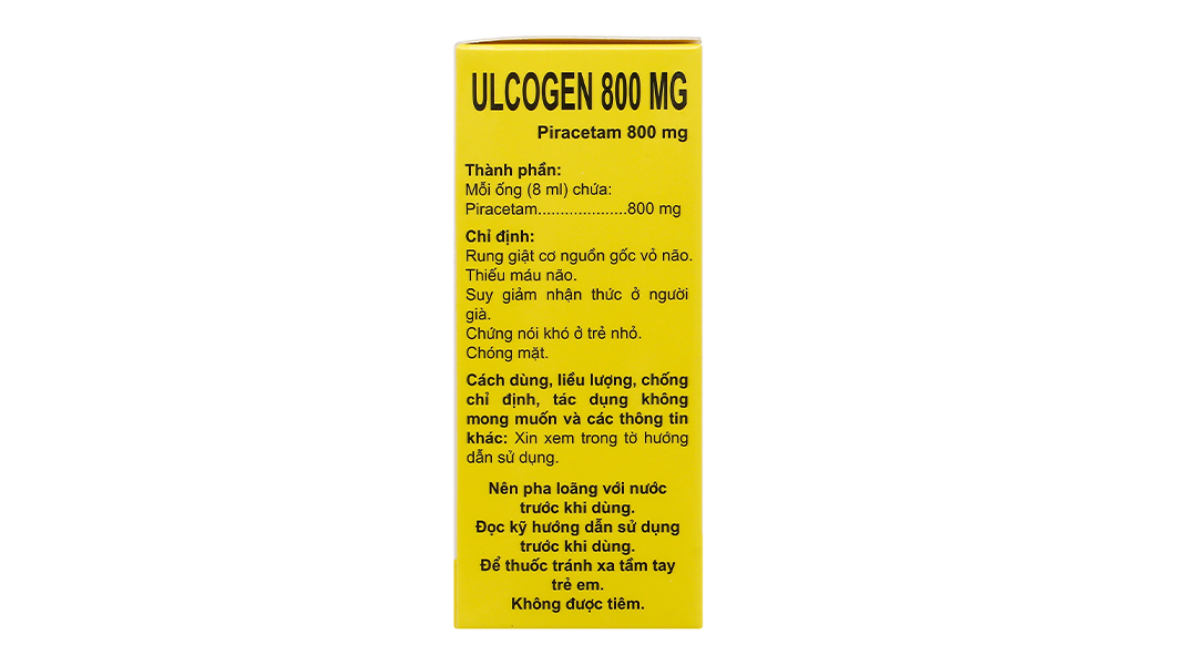 Dung dịch uống Ulcogen 800mg trị rung giật cơ nguồn gốc vỏ não