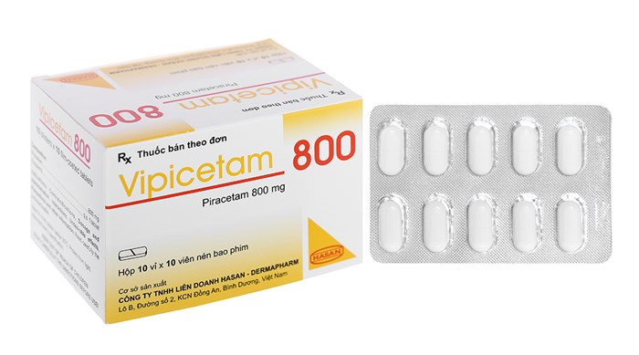 Thuốc Vipicetam 800mg hộp 100 viên