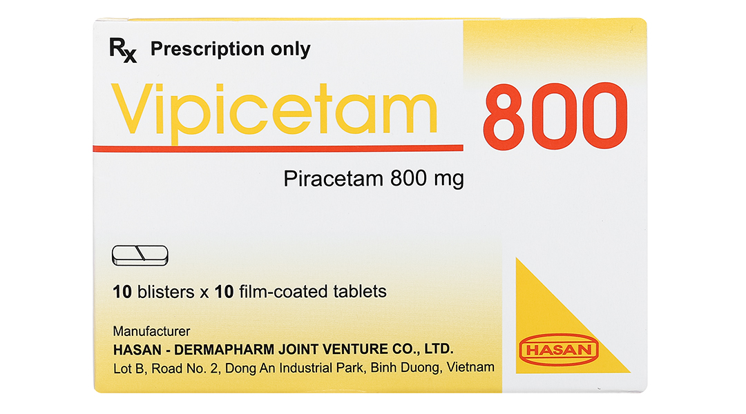 Vipicetam 800 trị rung giật cơ nguồn gốc vỏ não