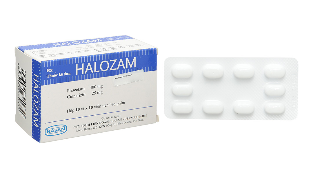 Halozam điều trị đau nửa đầu, rối loạn trí nhớ