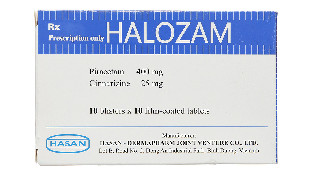 Halozam điều trị đau nửa đầu, rối loạn trí nhớ