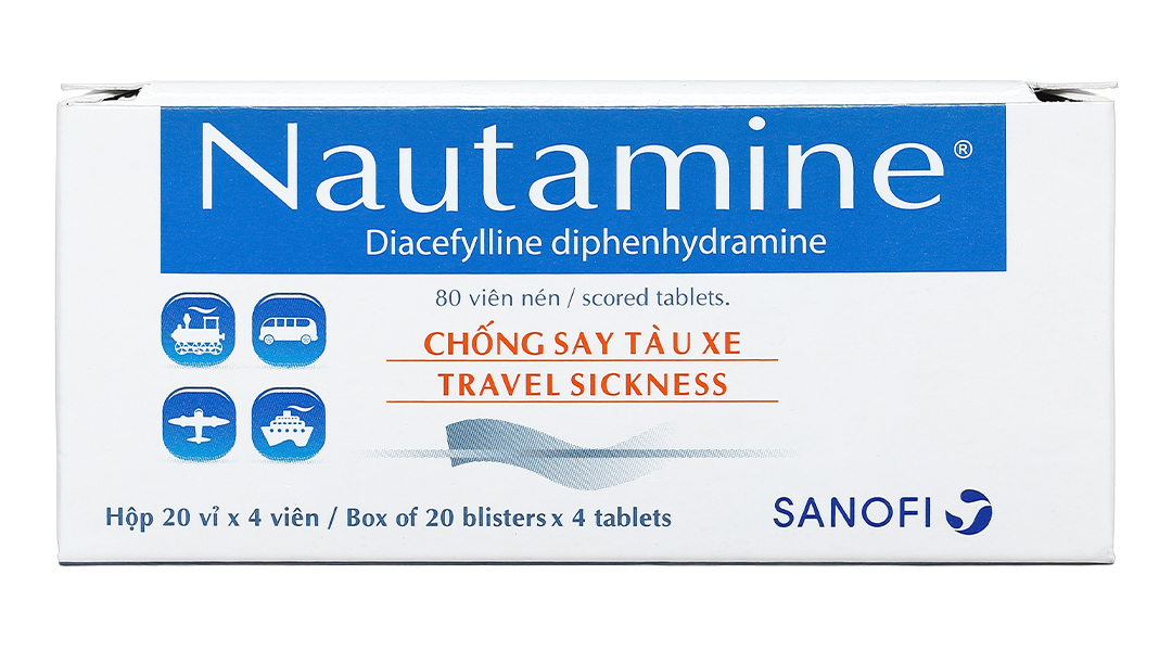 Nautamine 90mg chống say tàu xe