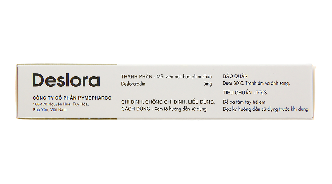 Deslora 5mg trị viêm mũi dị ứng, mề đay