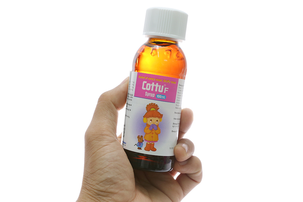 Siro Cottu F Syrup trị viêm mũi dị ứng, mày đay