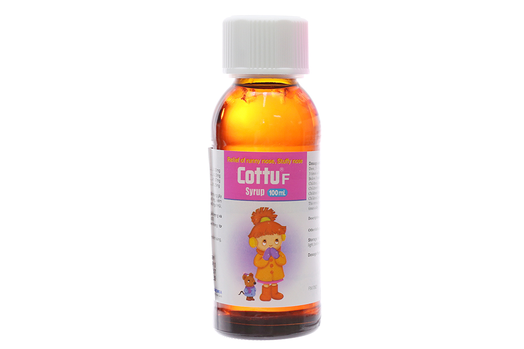 Siro Cottu F Syrup trị viêm mũi dị ứng, mày đay