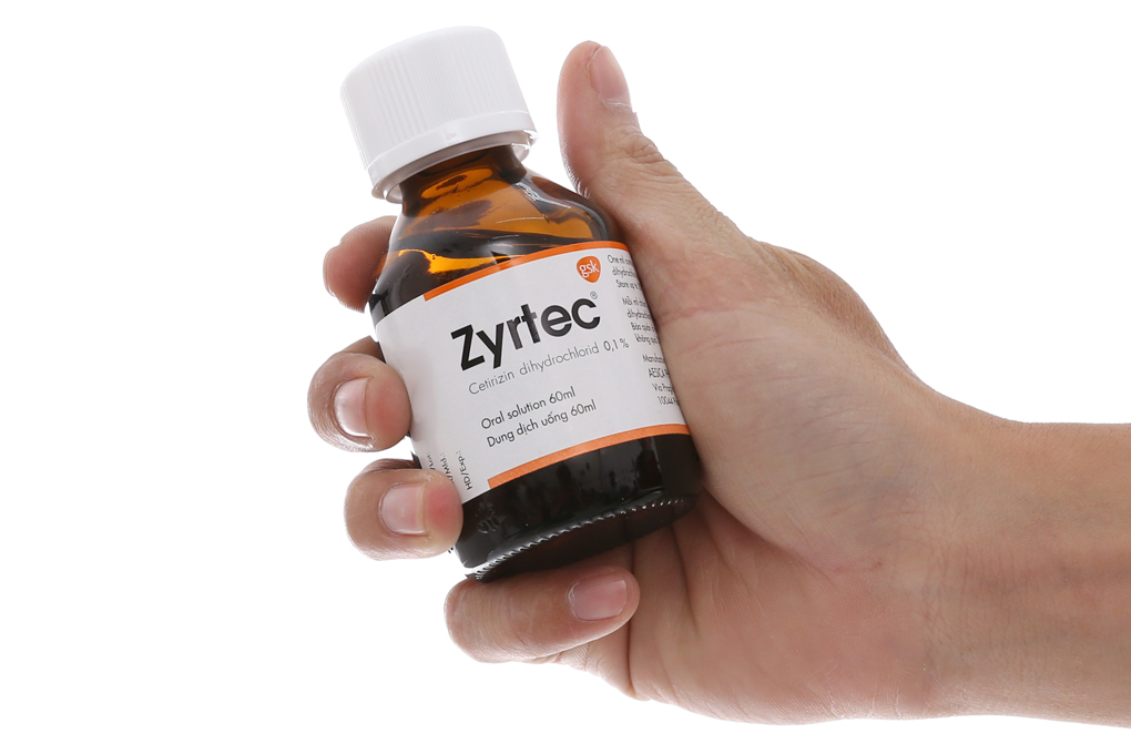 Dung dịch uống Zyrtec 0.1% giảm triệu chứng viêm mũi dị ứng, mề đay