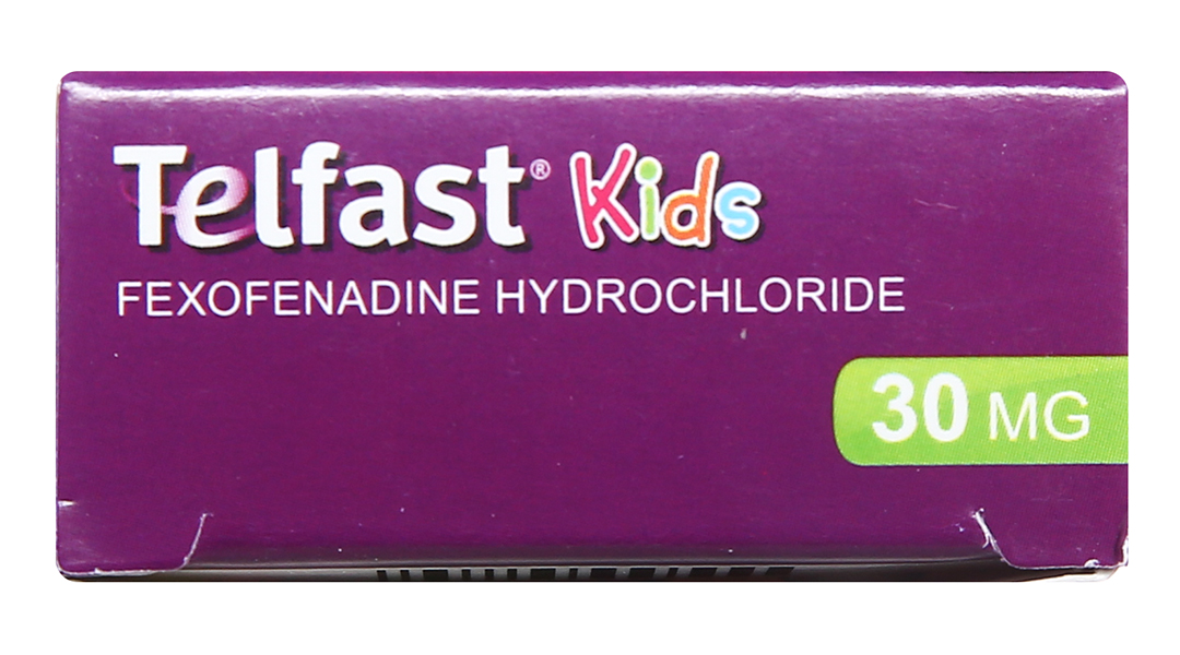 Telfast Kids 30mg trị viêm mũi dị ứng, mày đay cho bé