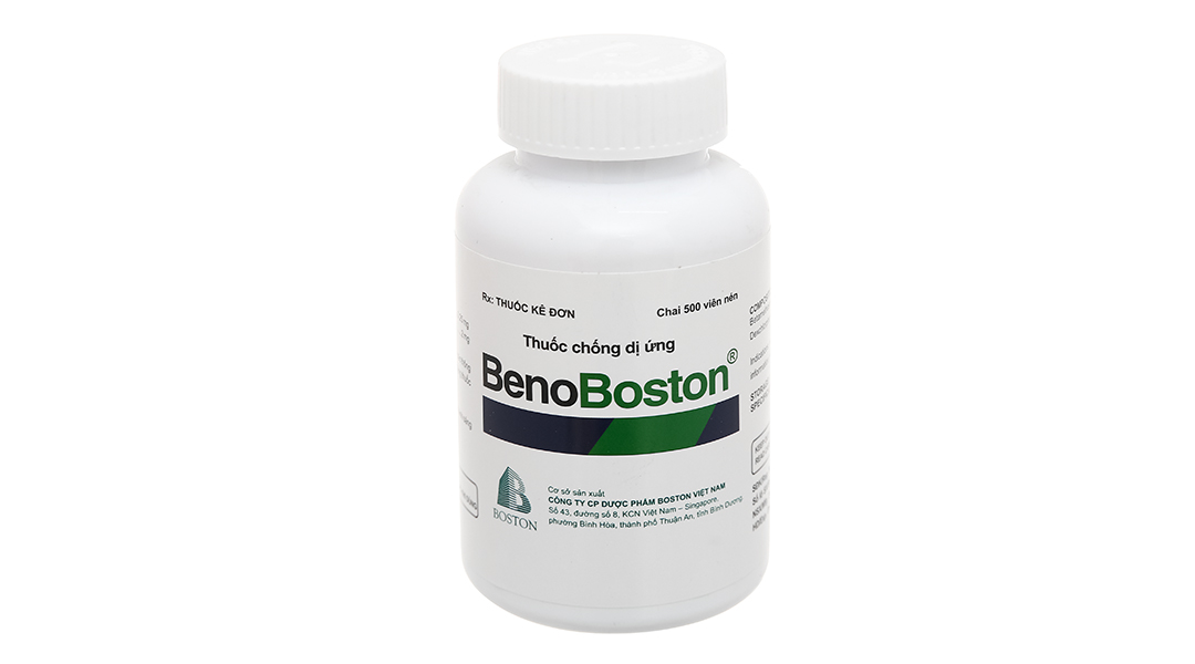 BenoBoston trị triệu chứng viêm mũi dị ứng, mày đay
