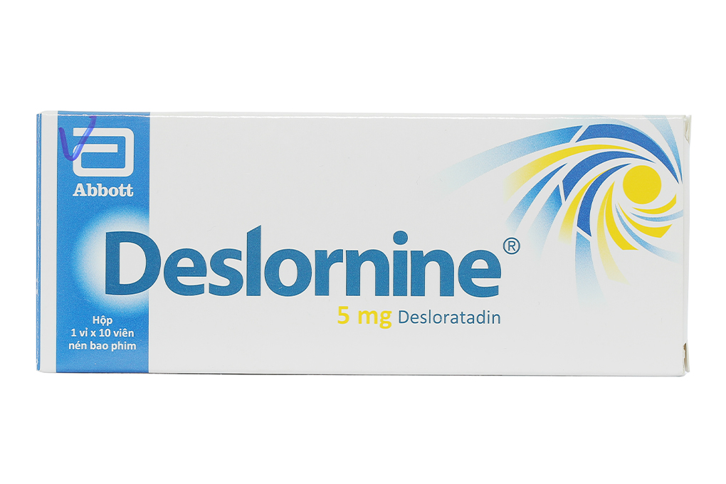 Deslornine 5mg làm giảm các triệu chứng của viêm mũi dị ứng, mày đay