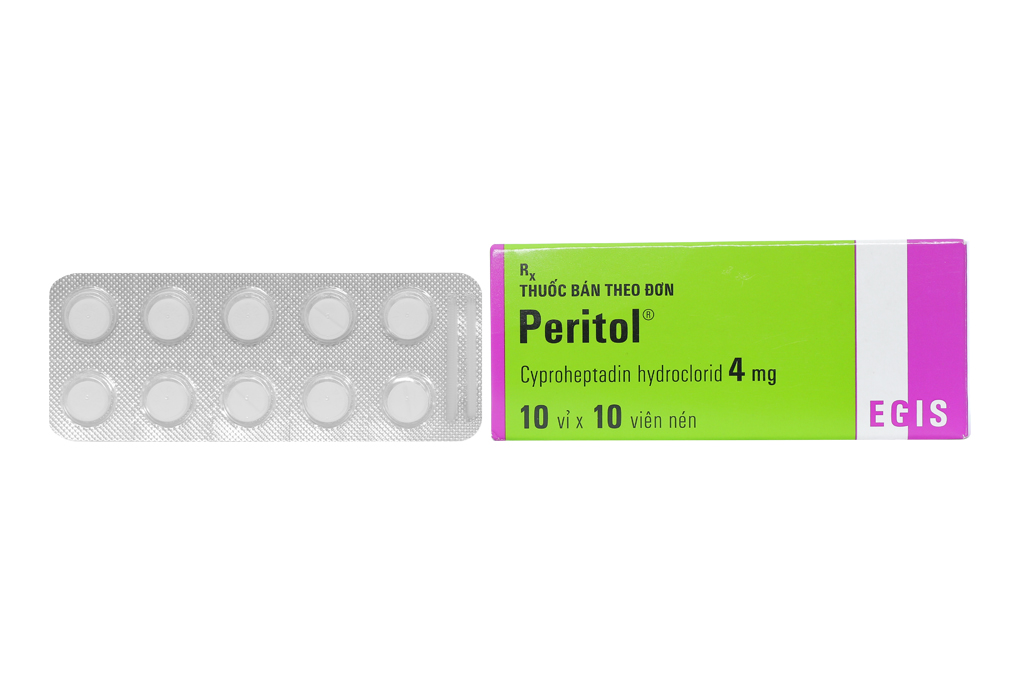 Peritol 4mg trị dị ứng, đau đầu