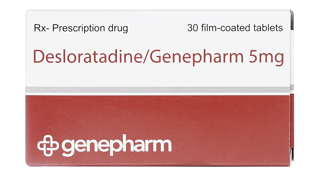 Desloratadine/Genepharm 5mg trị viêm mũi dị ứng, mày đay