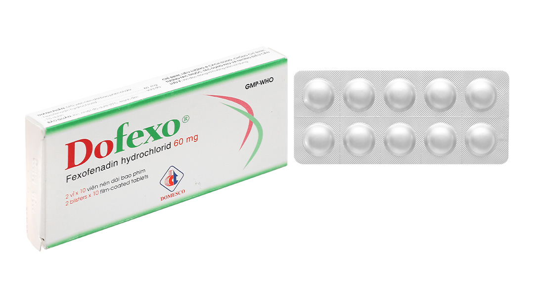 Dofexo 60mg trị viêm mũi dị ứng, mày đay
