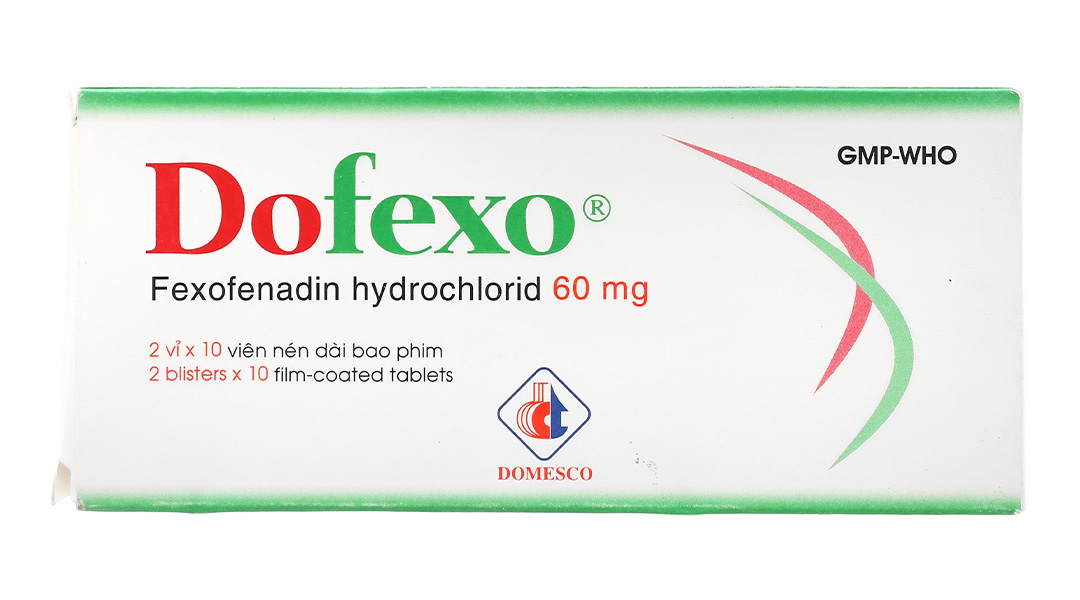 Dofexo 60mg trị viêm mũi dị ứng, mày đay